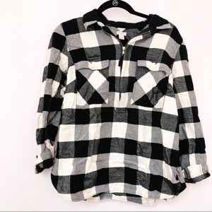 J.Crew Buffalo Check Flannel Shirt Jacket